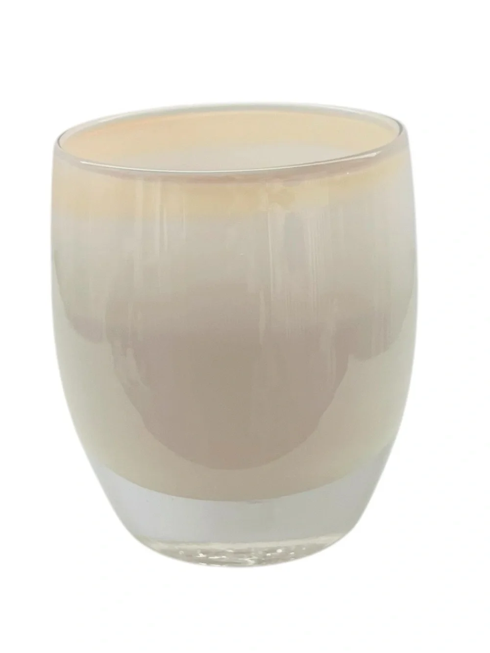Glassybaby Glassy Baby Cream/White Votive Candle Holder